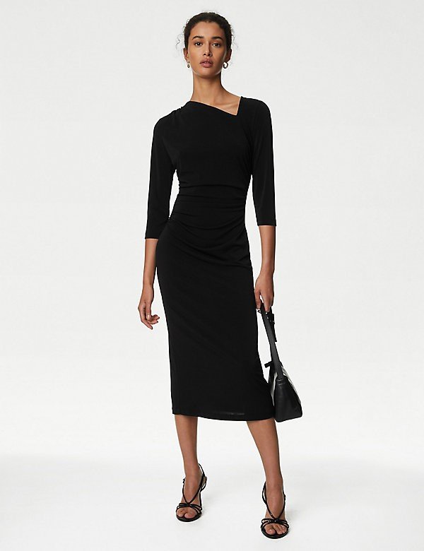 mark & spencer draped dress 1