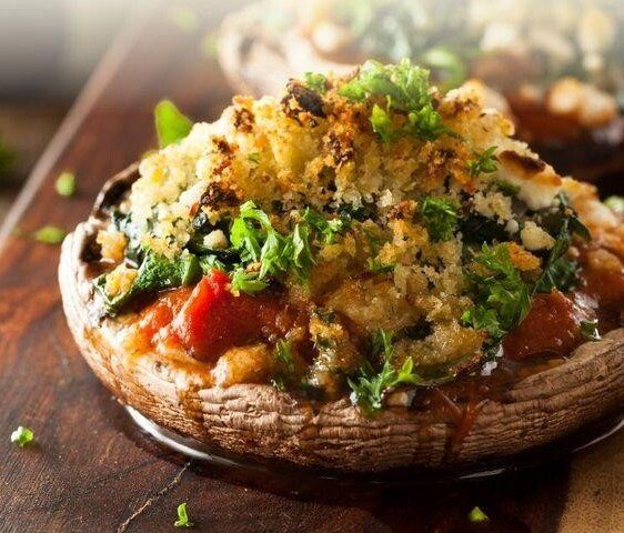 portobello mushroom stuffed vegan recipe 1