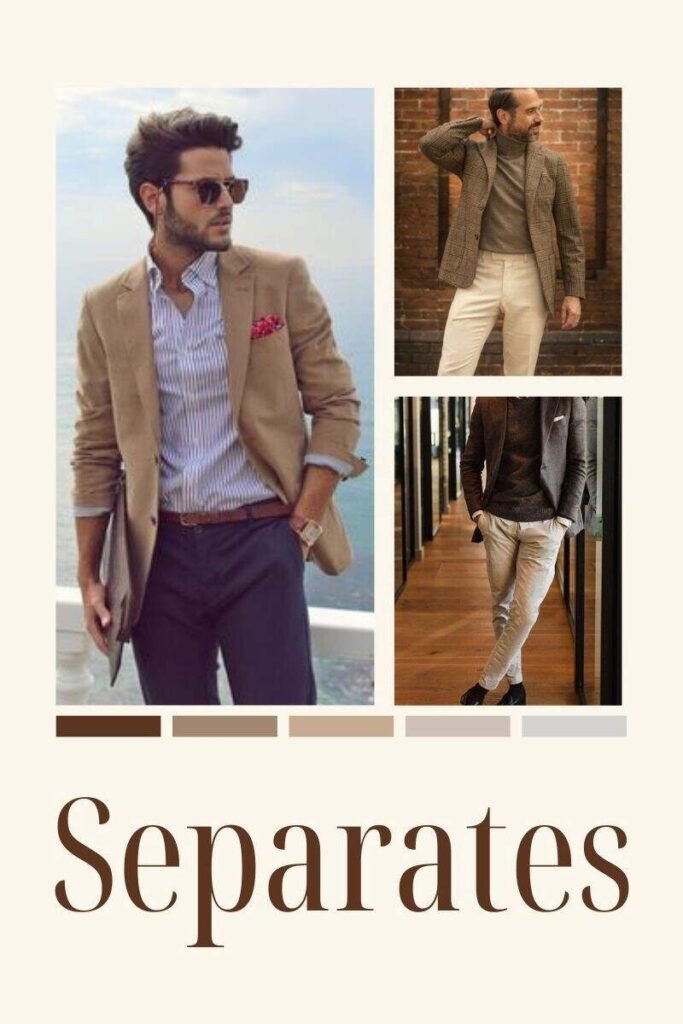 business casul for men separates