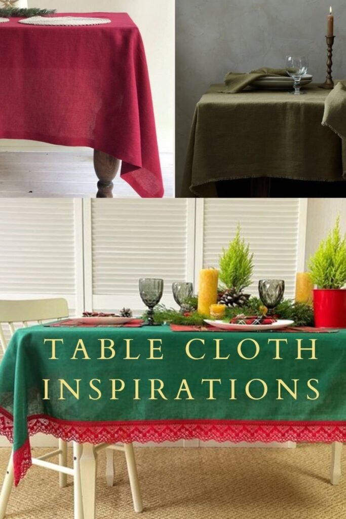 christmas decorations dinning table cloth