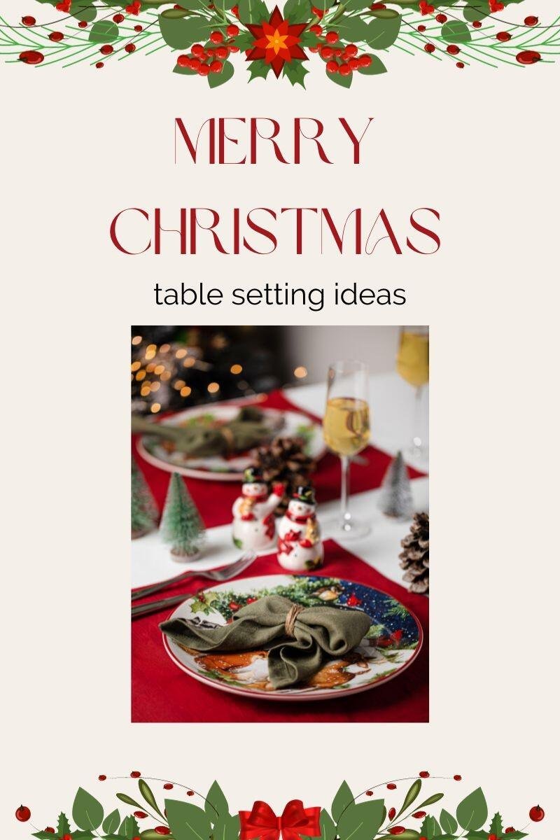 christmas dining table decor