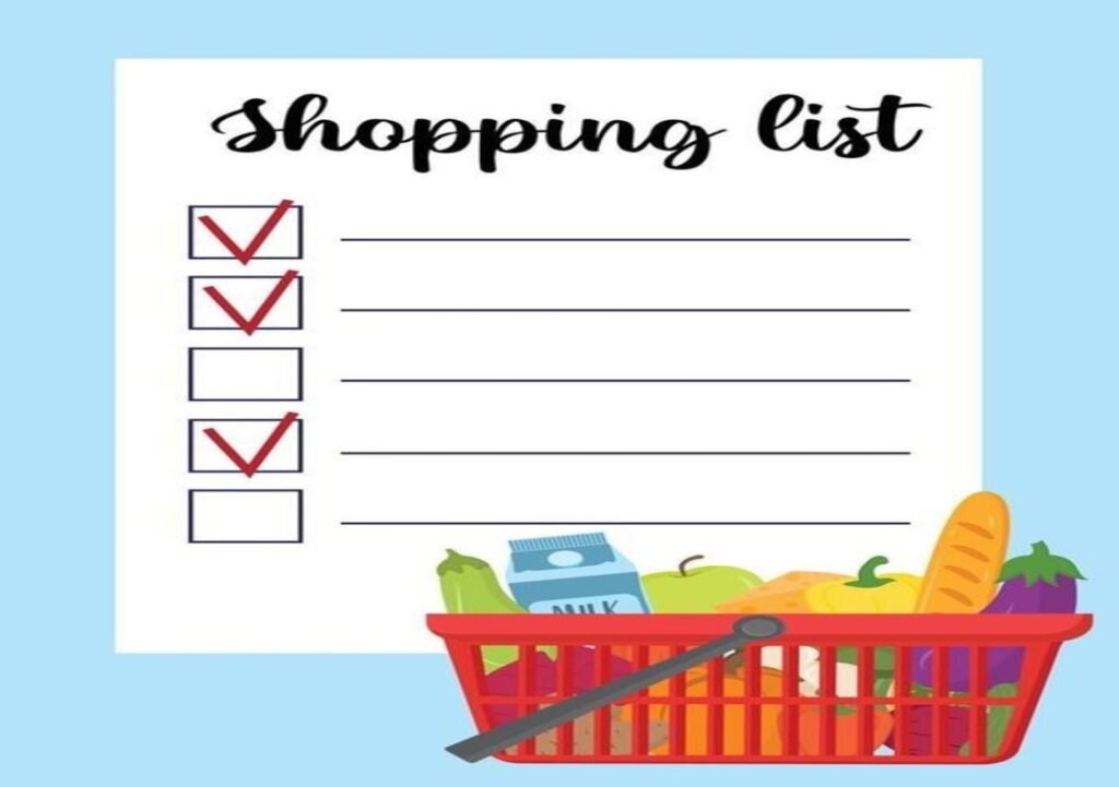 declutter shopping list