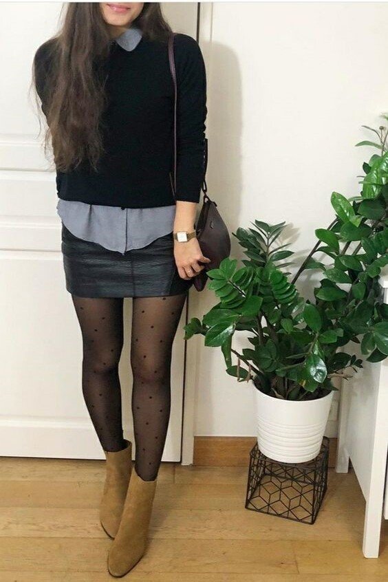 style your black mini skirt 3