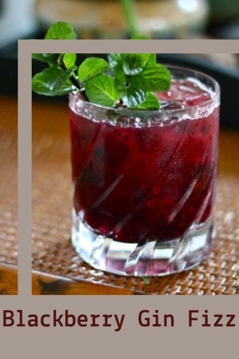 blackberry cocktail ideas gin fizz