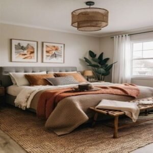 bed rugs mocha mousse color