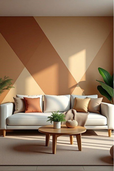 mocha mousse living room