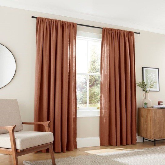 study room mocha mousse color curtains