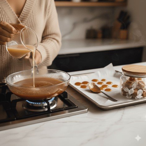 ginger jaggery toffee throat coat tea